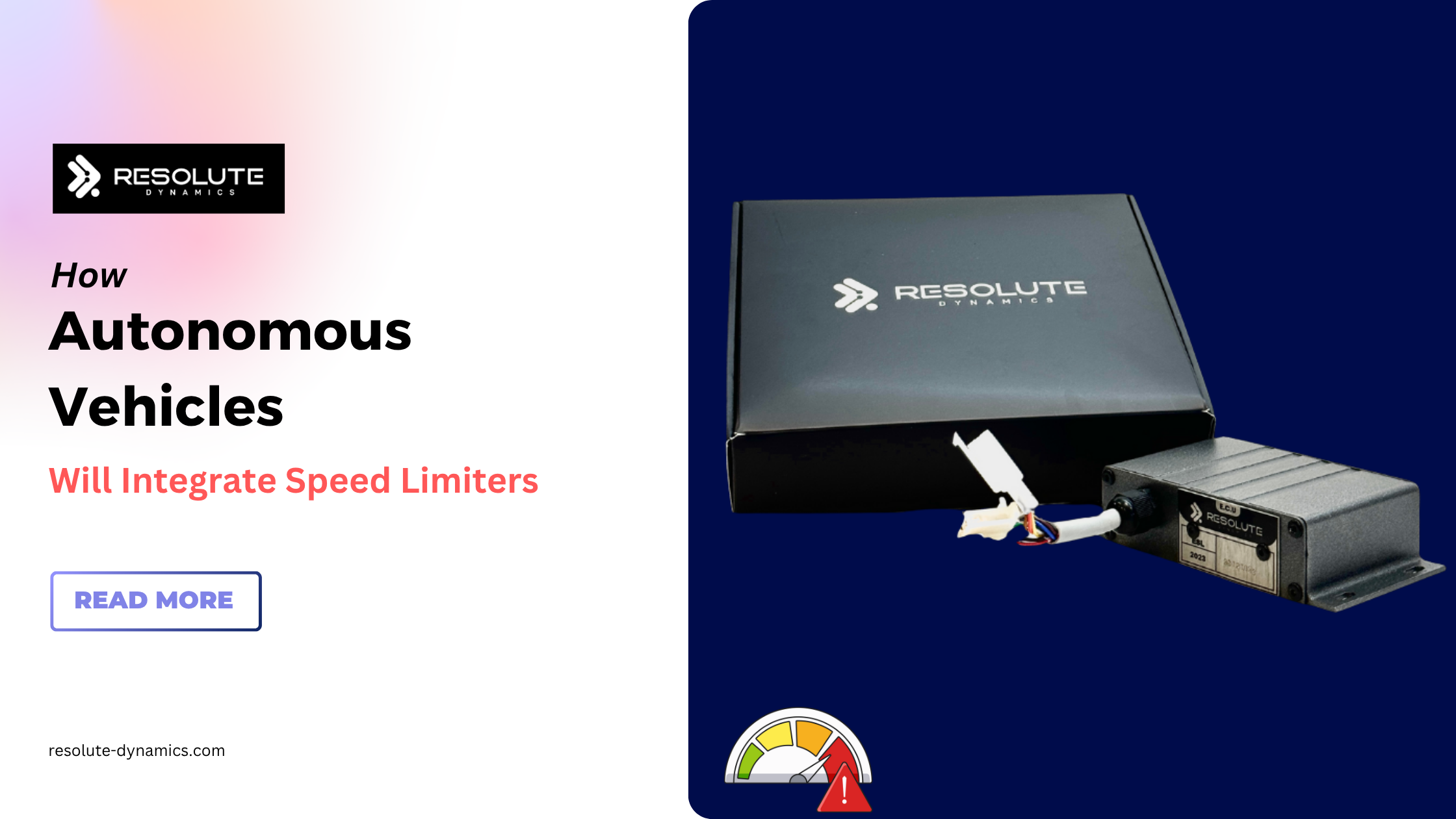 Autonomous Vehicles Will Integrate Speed Limiters