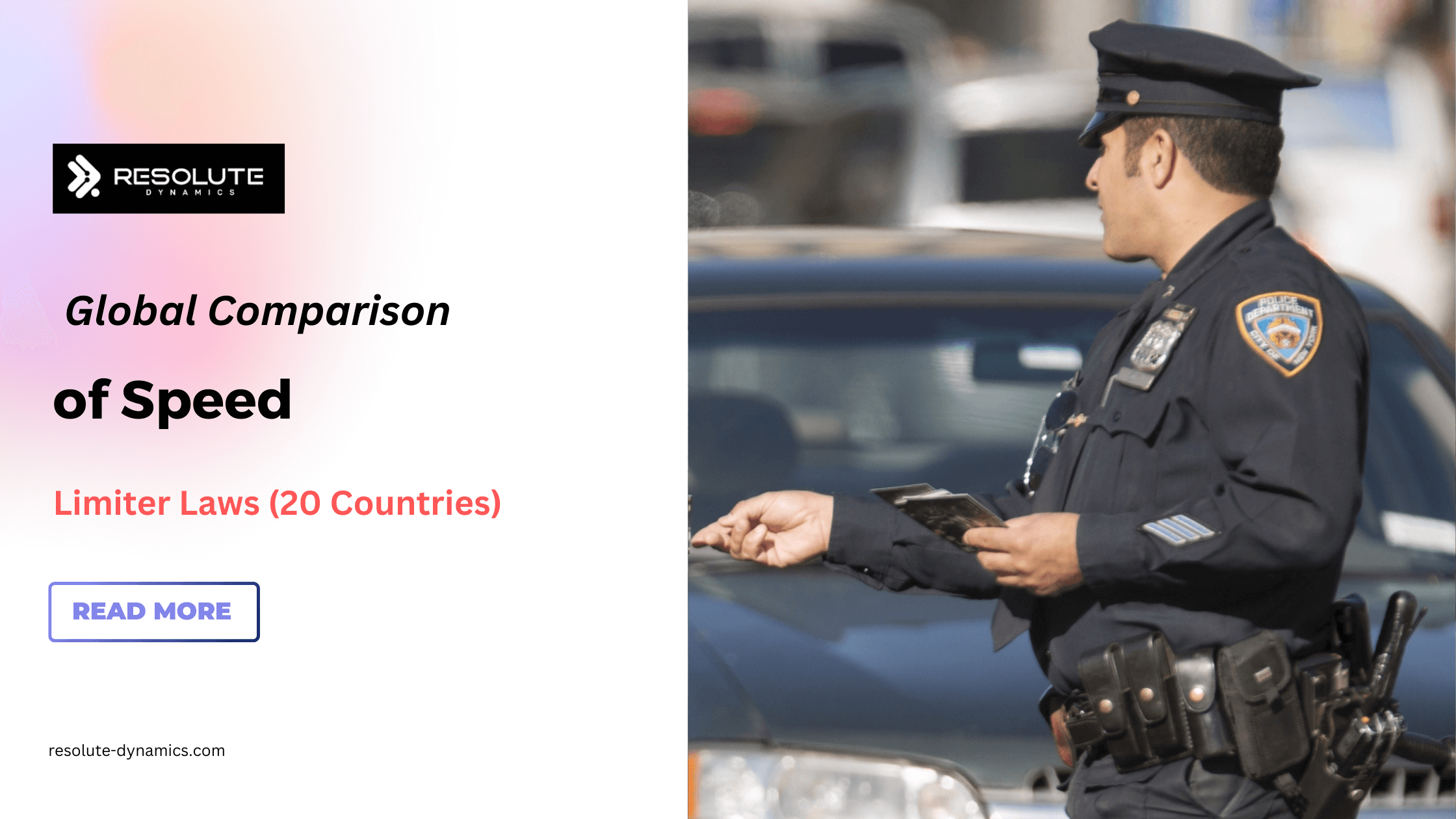 Global Comparison of Speed Limiter Laws (20 Countries)