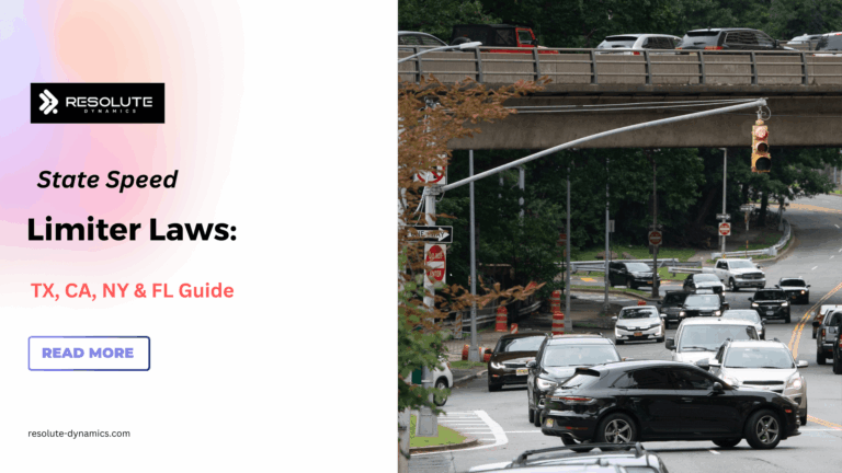 State Speed Limiter Laws TX, CA, NY & FL Guide