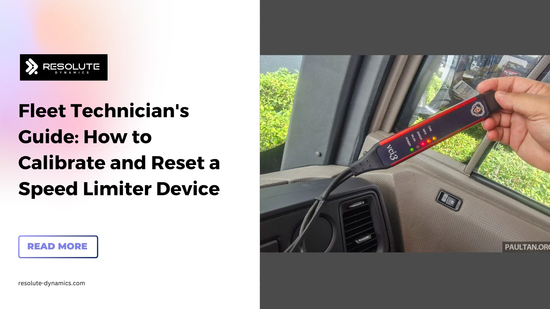 Fleet Technician's Guide How to Calibrate and Reset a Speed Limiter Device