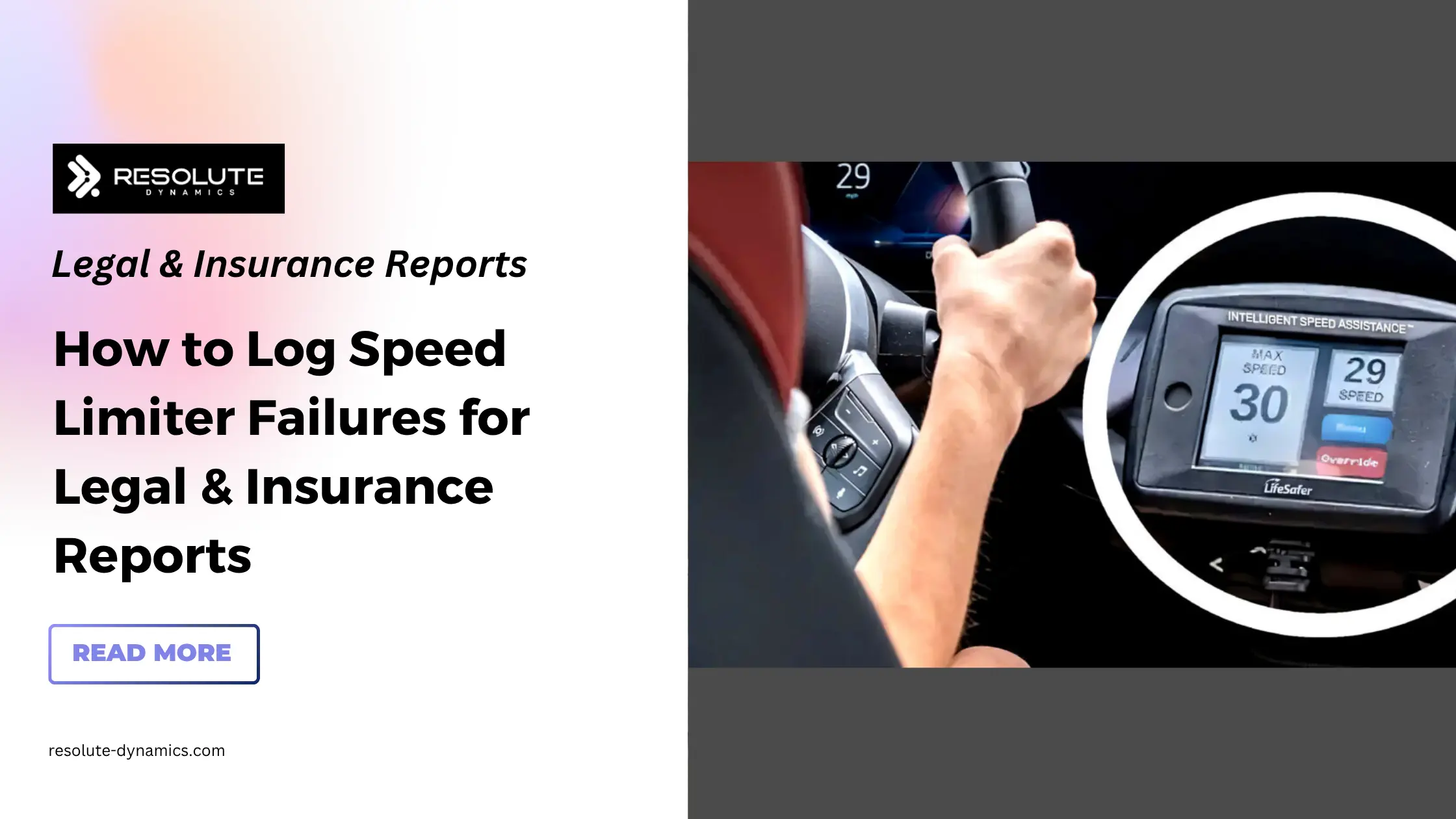How to Log Speed Limiter Failures for Legal & Insurance Reports