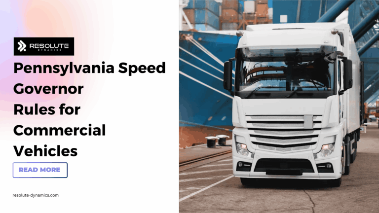 Pennsylvania Speed Governor Rules for Commercial Vehicles