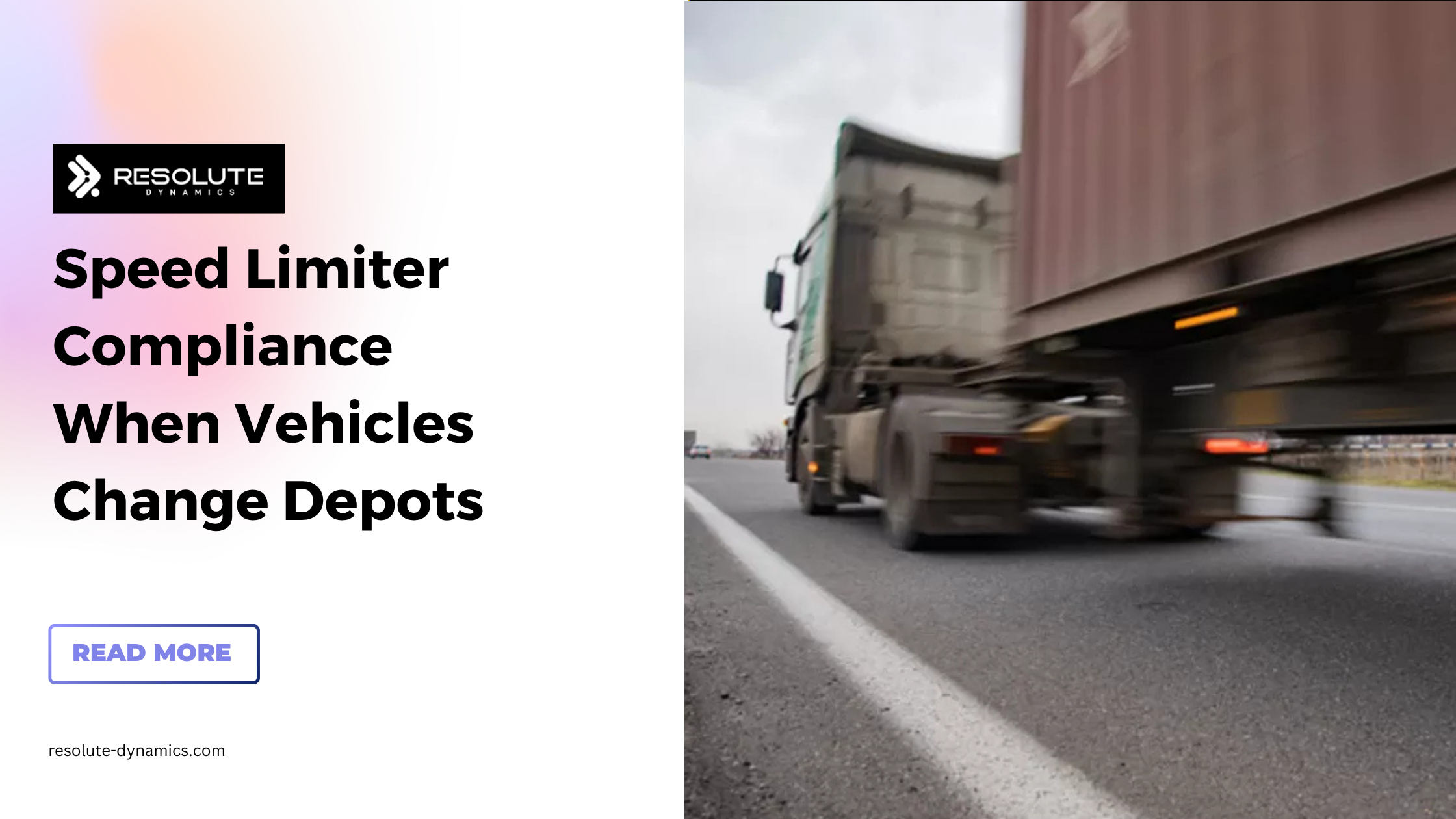 Speed Limiter Compliance When Vehicles Change Depots