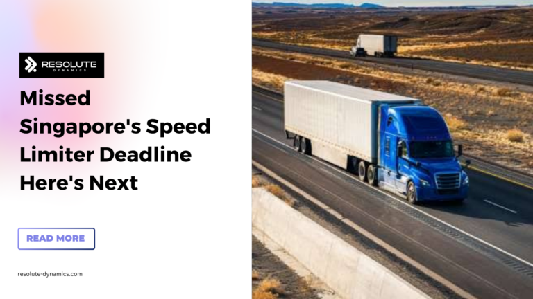 Missed Singapore's Speed Limiter Deadline Here's Next