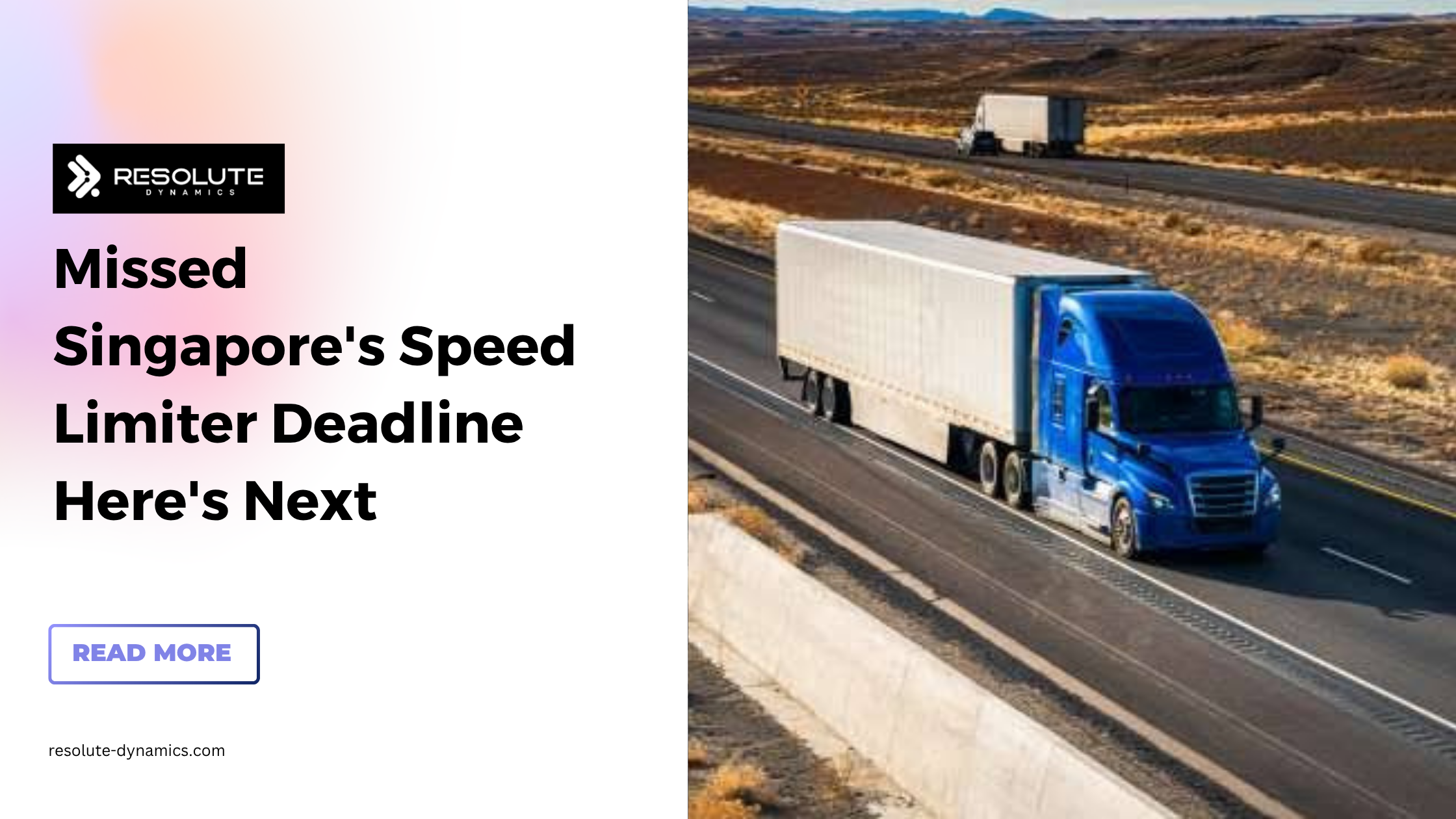 Missed Singapore's Speed Limiter Deadline Here's Next