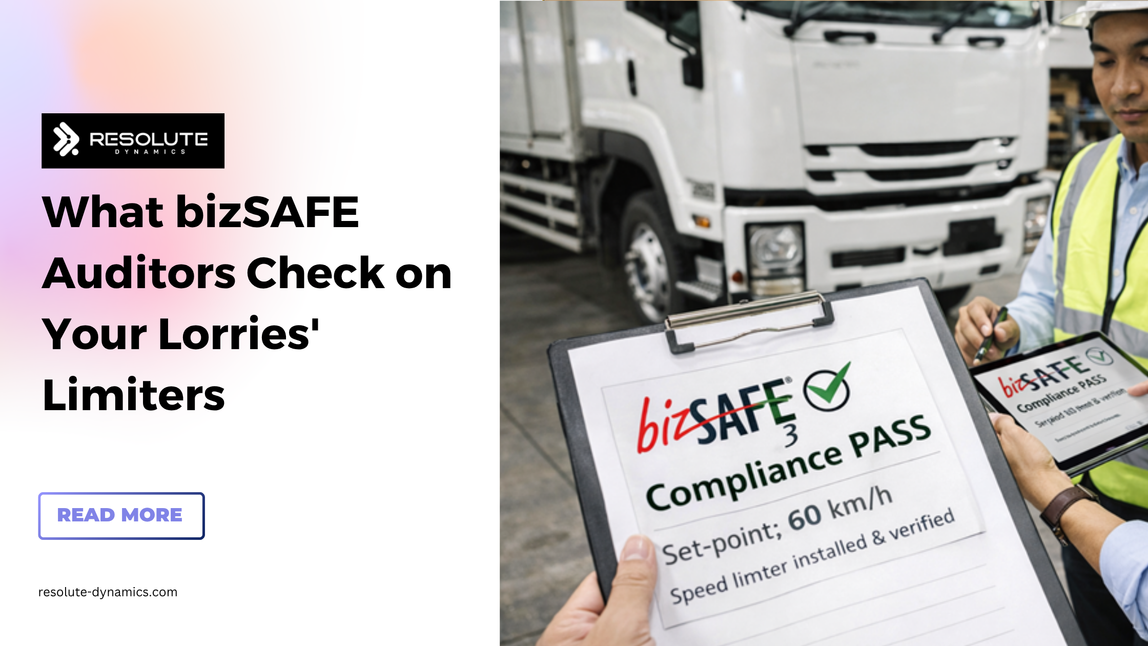 What bizSAFE Auditors Check on Your Lorries' Limiters